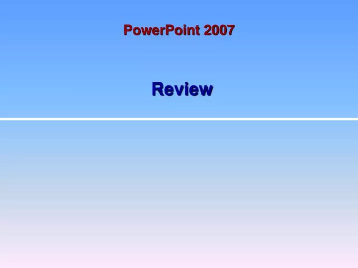 powerpoint 2007 n.