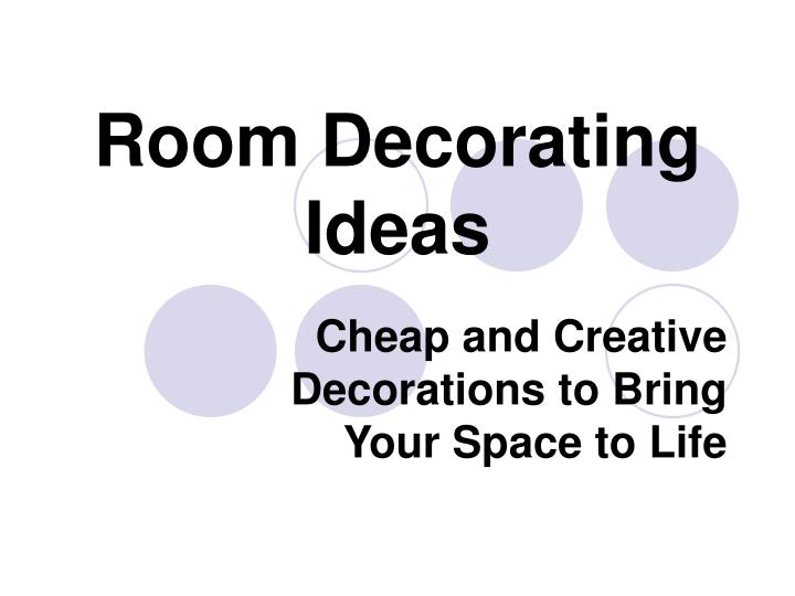 room decorating ideas n.