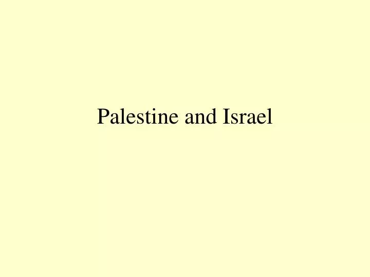 palestine and israel n.