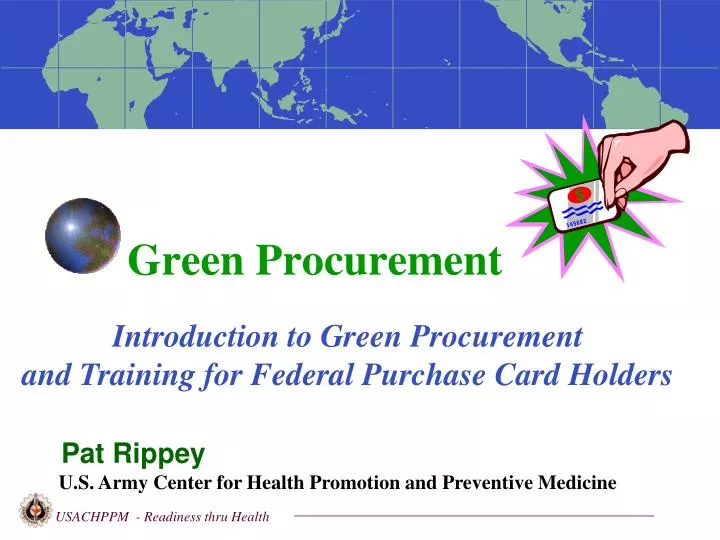 green procurement n.