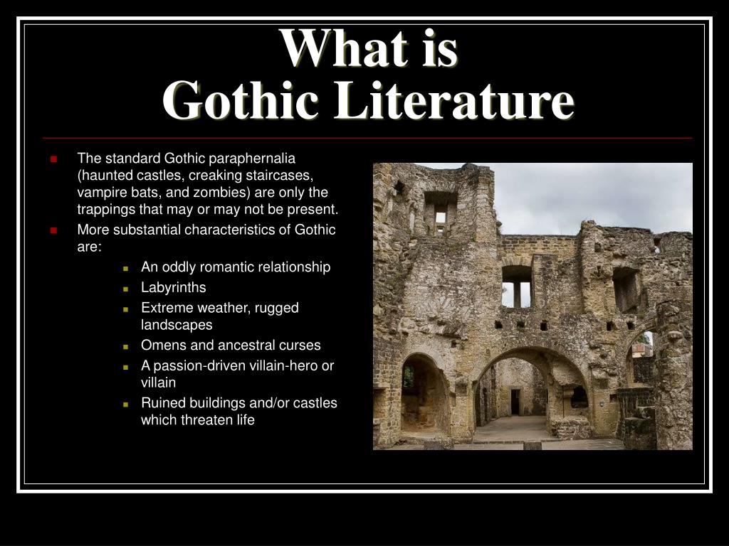 what is gothic literature essay