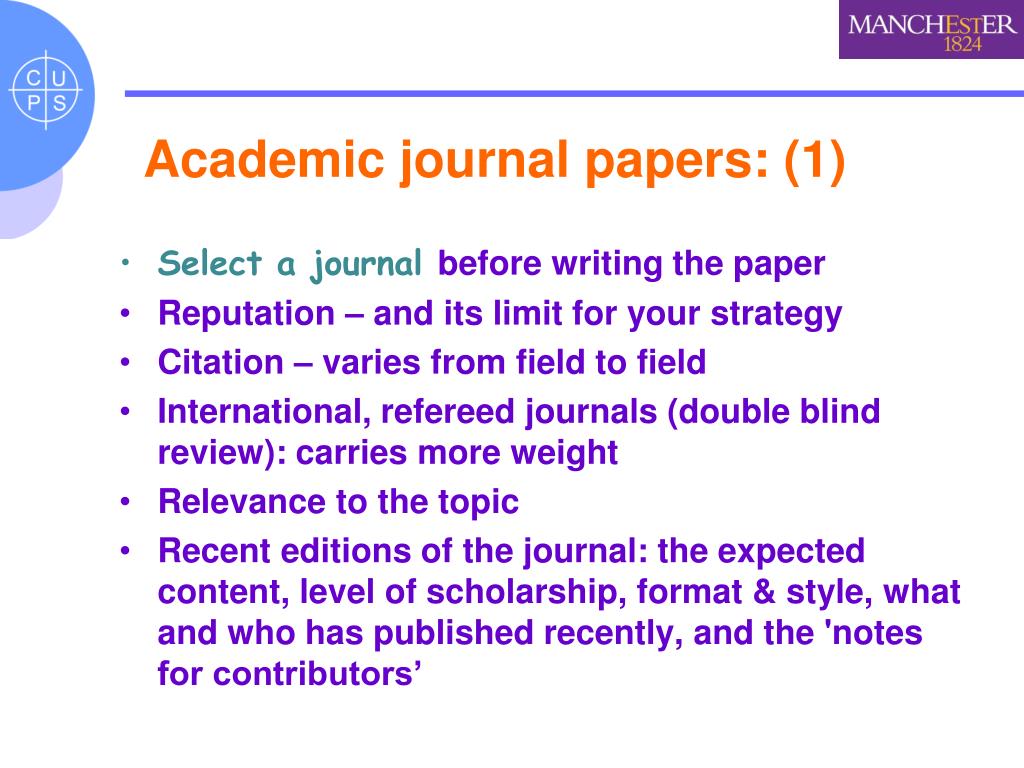 journal paper presentation
