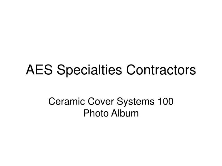 aes specialties contractors n.