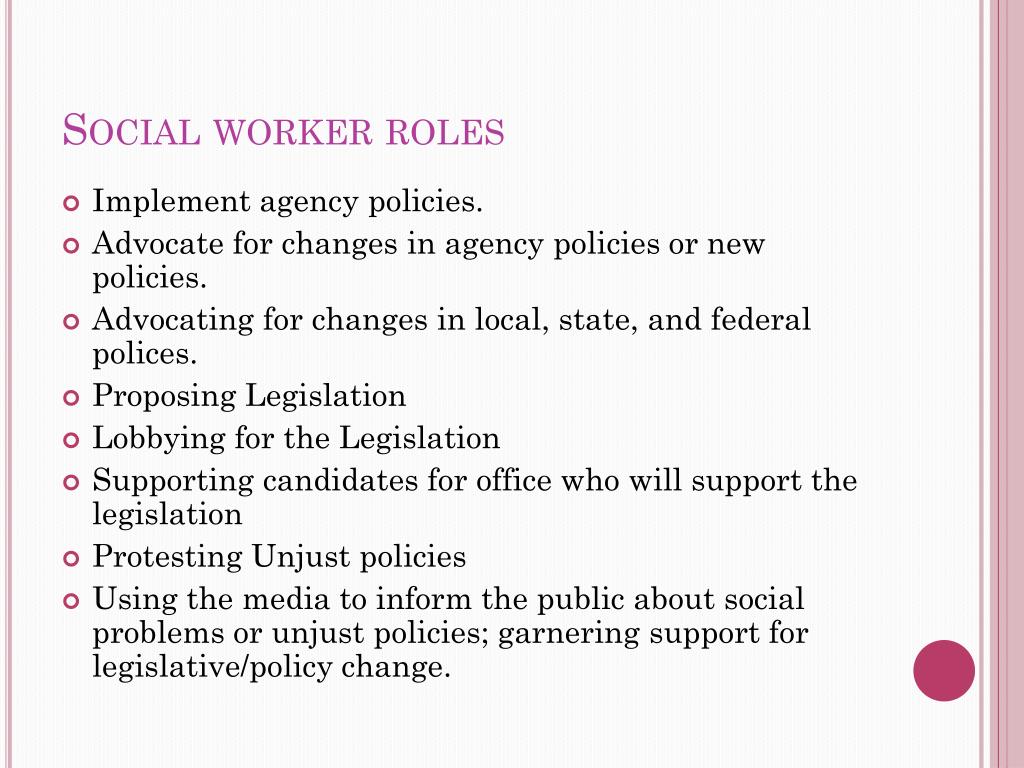 Ppt - Social Workers As Policy Advocates: Functions And Roles Powerpoint  Presentation - Id:168802