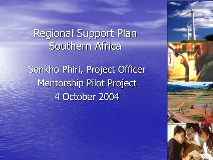 regional support plan southern africa n.