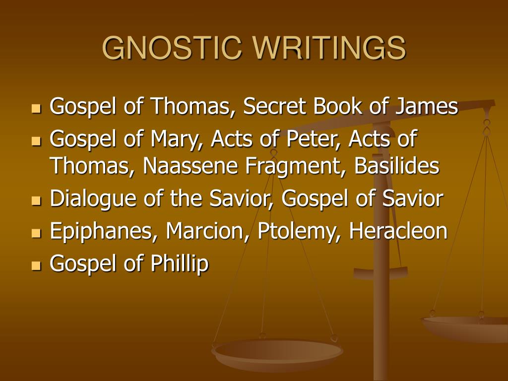 PPT - THE GNOSTIC GOSPELS PowerPoint Presentation, free download - ID ...