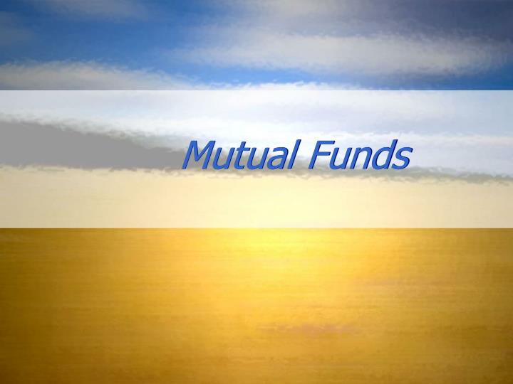 mutual funds n.