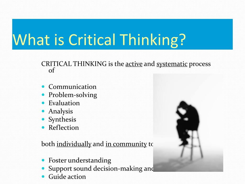 importance of critical thinking ppt