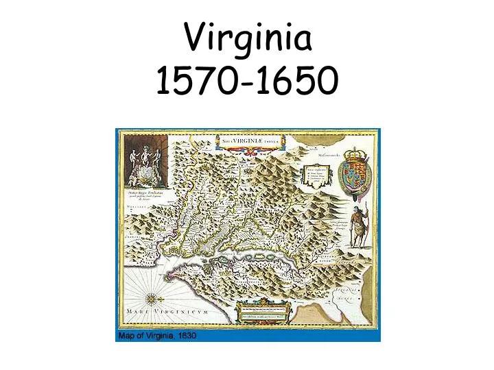 virginia 1570 1650 n.