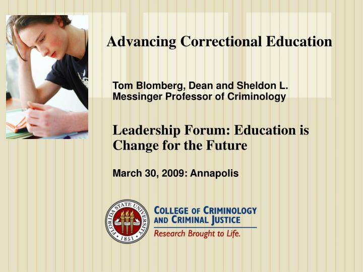 advancing correctional education n.