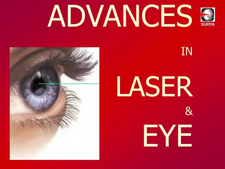 advances in laser eye n.