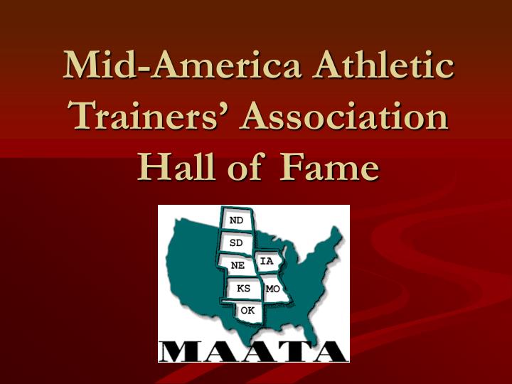 mid america athletic trainers association hall of fame n.