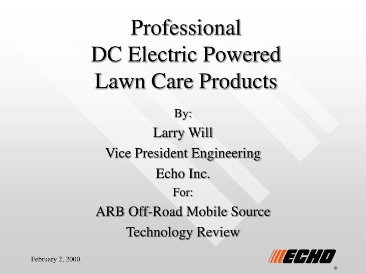 professional dc electric powered lawn care products n.