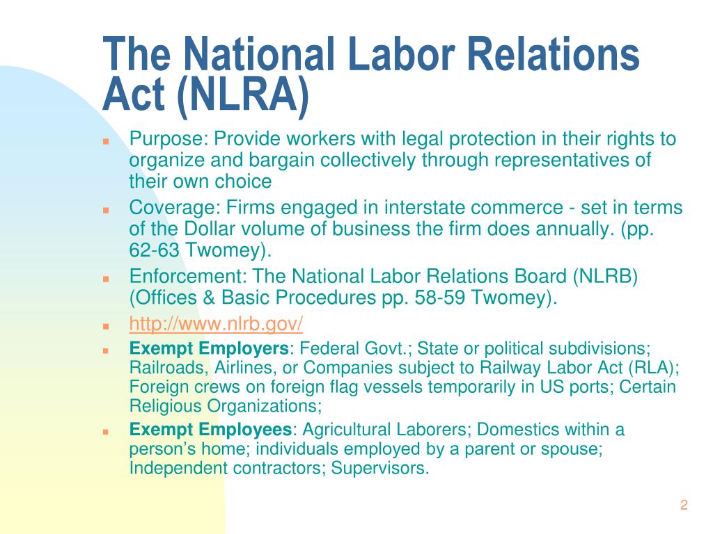 national labor relations act essay