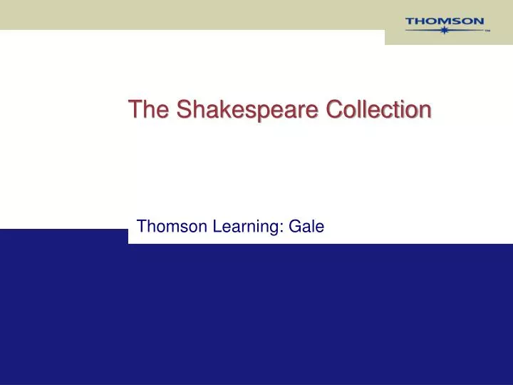 the shakespeare collection n.