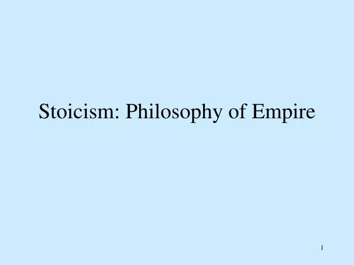 stoicism philosophy of empire n.