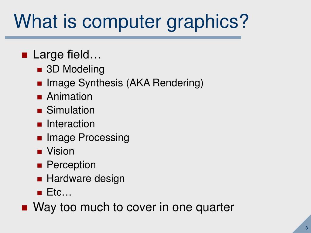 define presentation in computer graphics