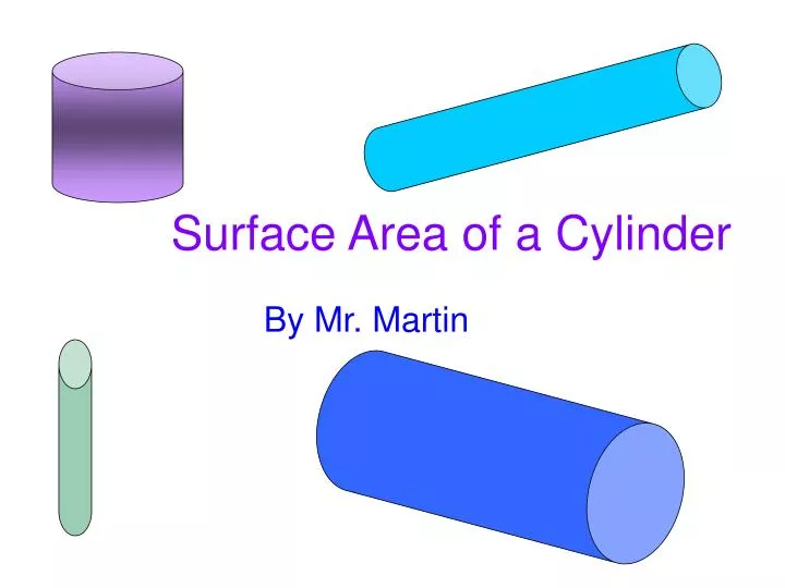 surface area of a cylinder n.