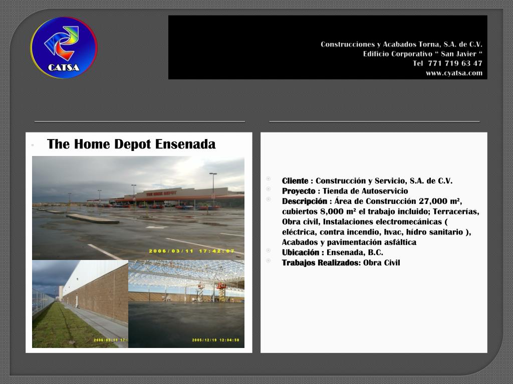 PPT CONSTRUCCIONES Y ACABADOS TORNA, S.A. DE C.V