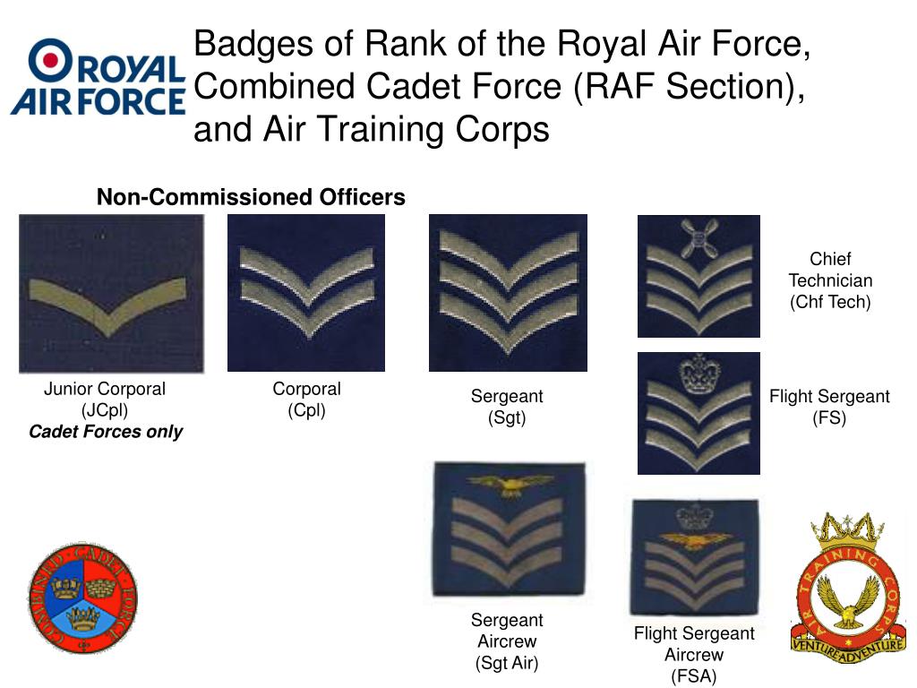 PPT - British Armed Forces Badges of Rank ( including those unique to ...