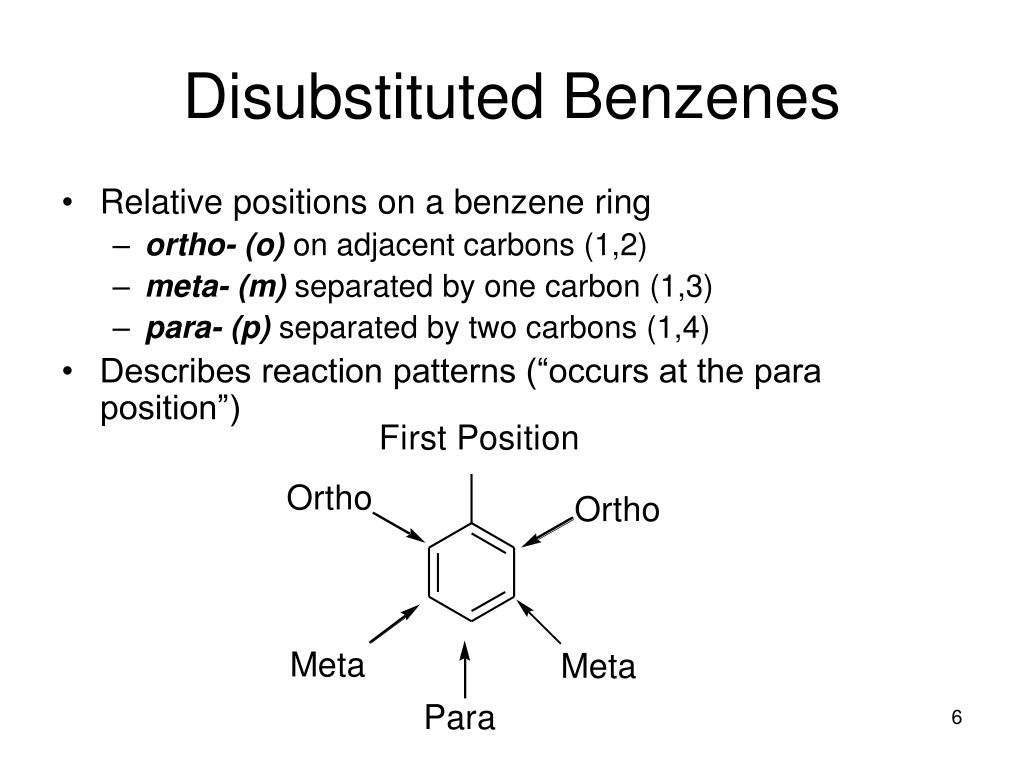Illustration of benzene rings having each carbon position list in Table...  | Download Scientific Diagram