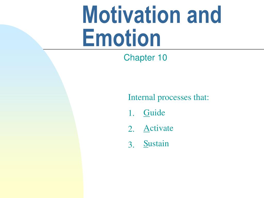 motivation and emotion psychology assignment