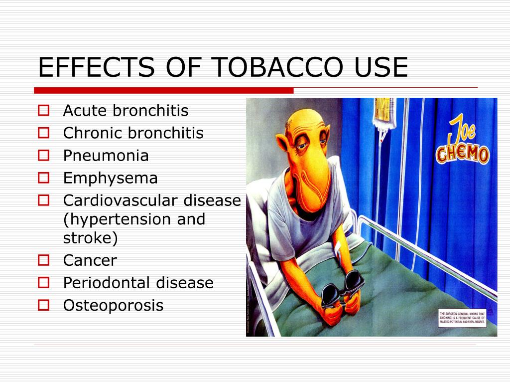 write an essay on effects of tobacco