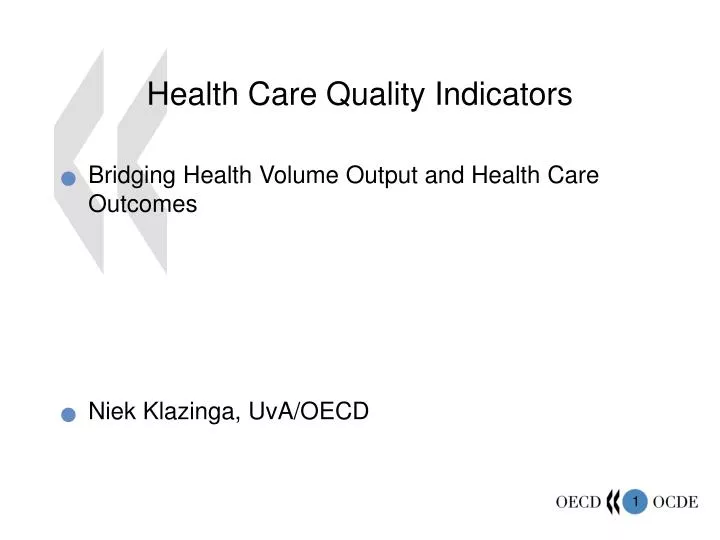 health care quality indicators n.