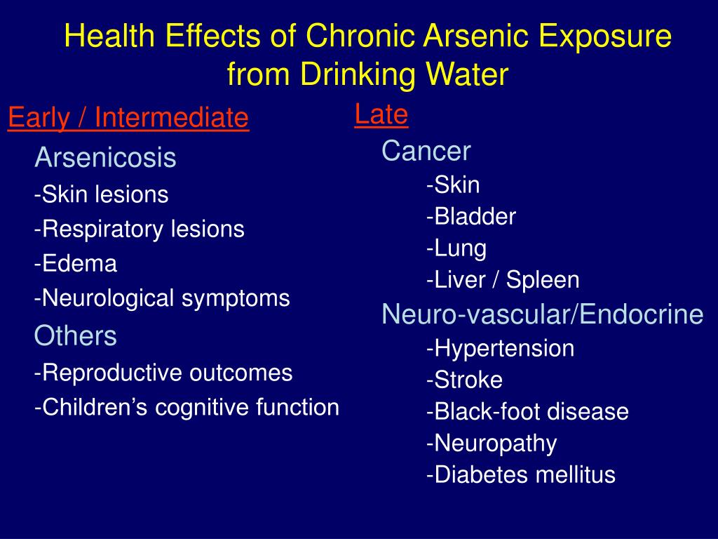 PPT - The Relationships Of Arsenic Exposure From Drinking Water With ...