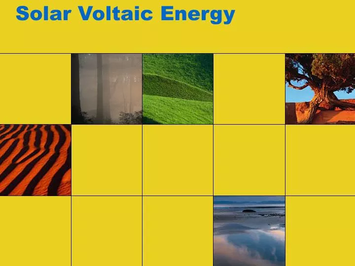 solar voltaic energy n.