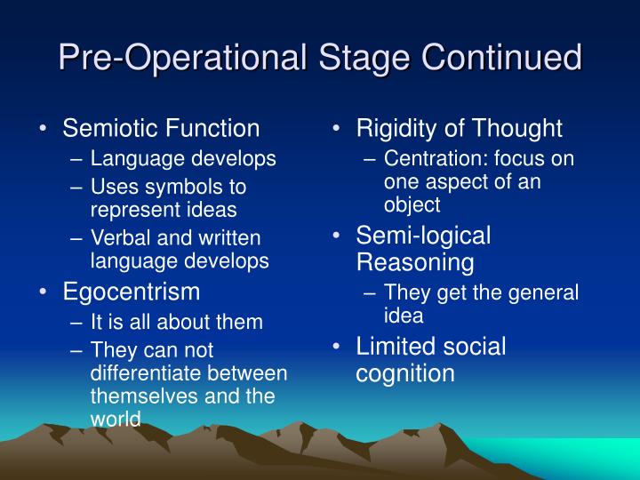 piagets pre operational stage piagets pre operational stage