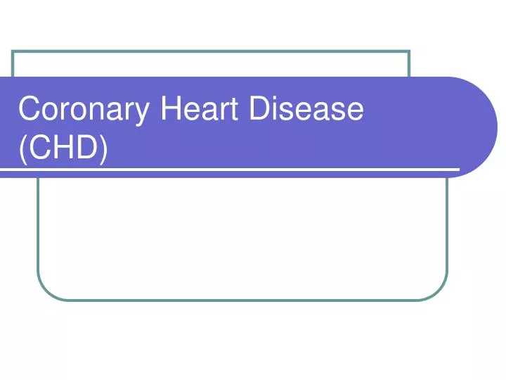 coronary heart disease chd n.