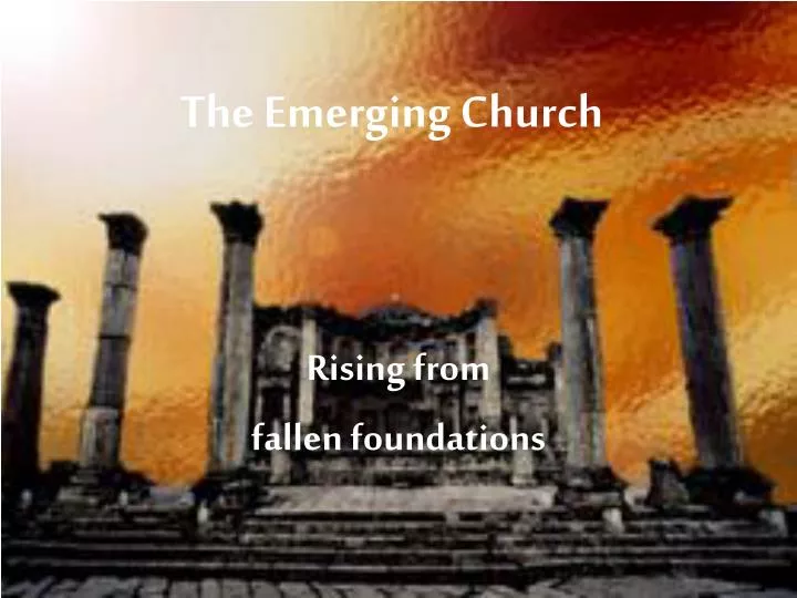the emerging church n.