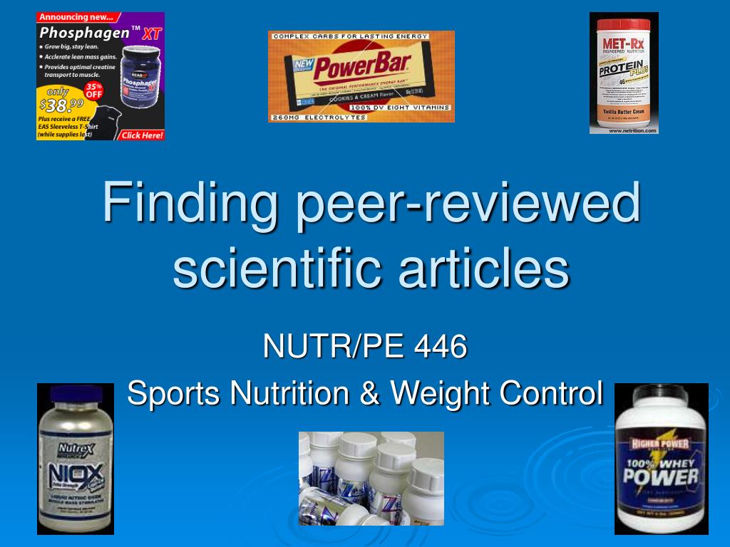 peer reviewed science articles