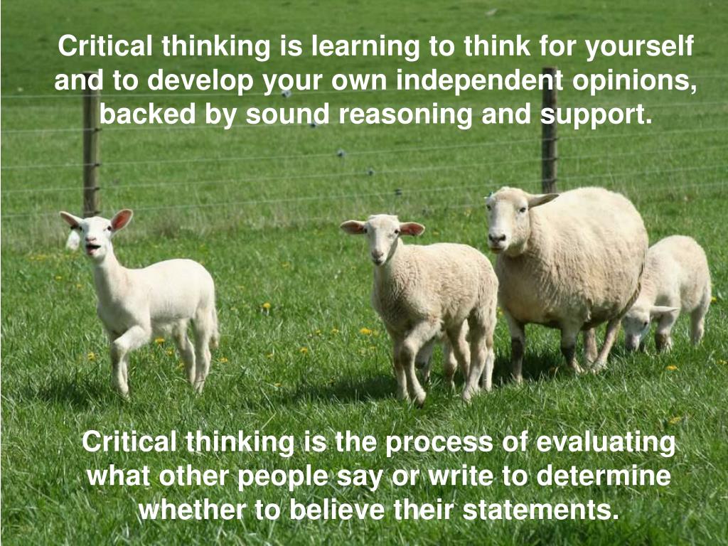 importance of critical thinking animal farm