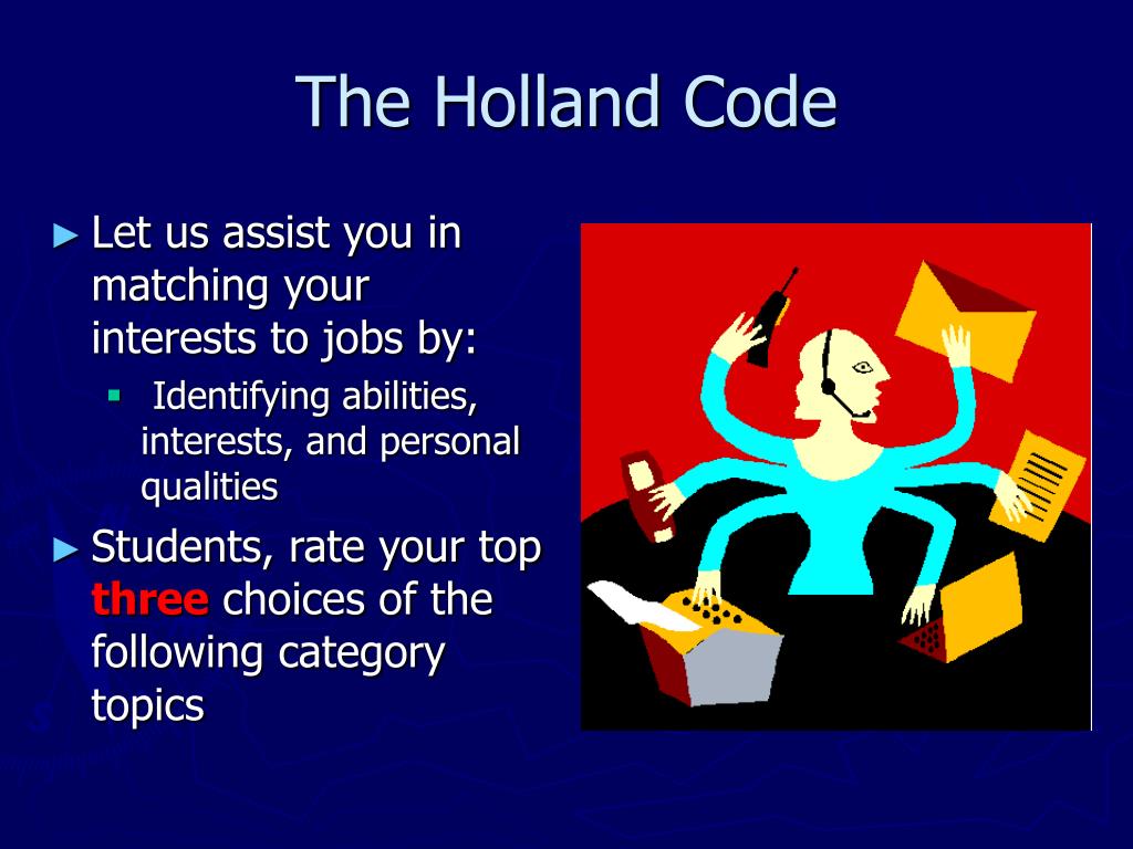 PPT - Holland Code PowerPoint Presentation, free download - ID:176888
