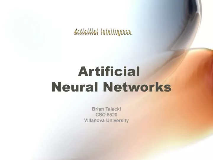 artificial neural networks n.
