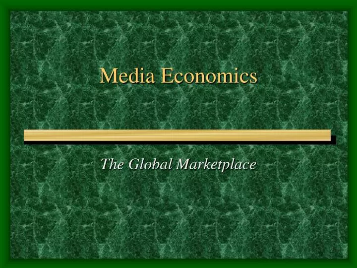 media economics n.