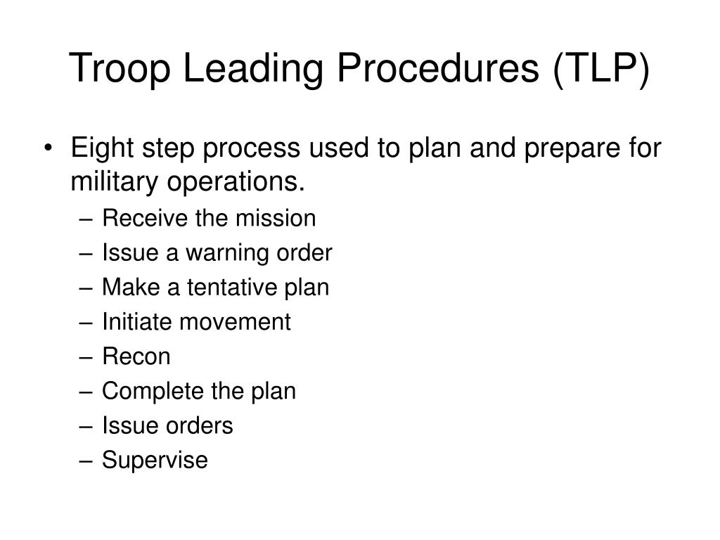 PPT MDMP Class (Military Decision Making Process) PowerPoint