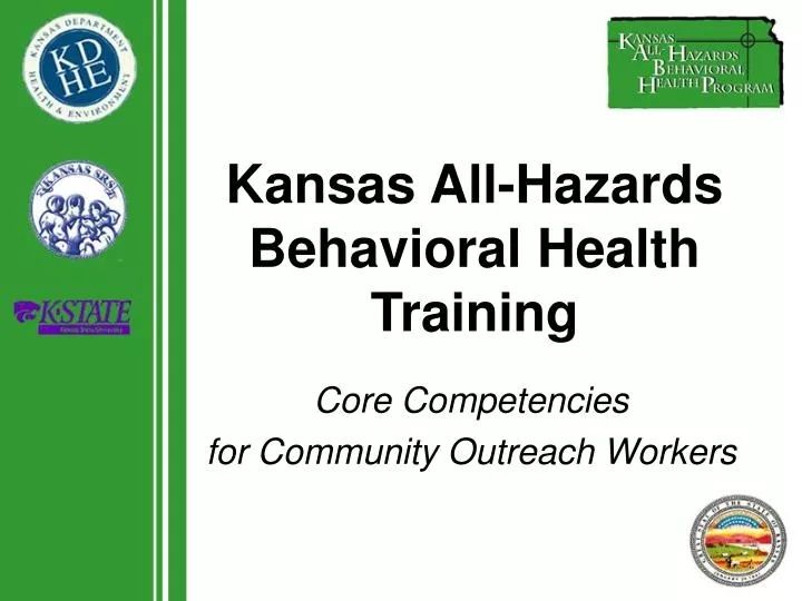 kansas all hazards behavioral health training n.