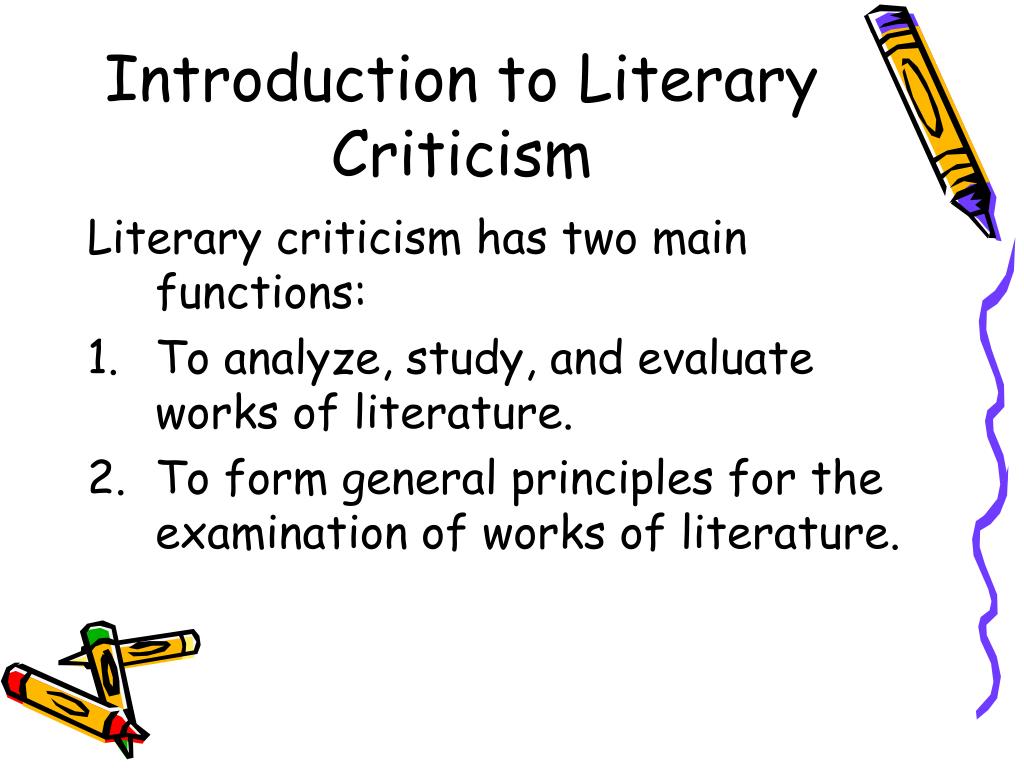 literary analysis and criticism