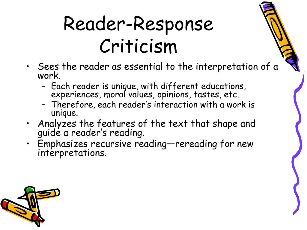 research paper on reader response criticism