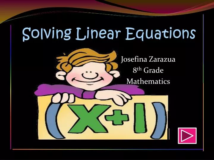 solving linear equations n.