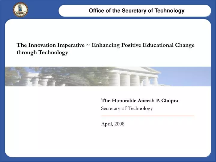 the innovation imperative enhancing positive educational change through technology n.