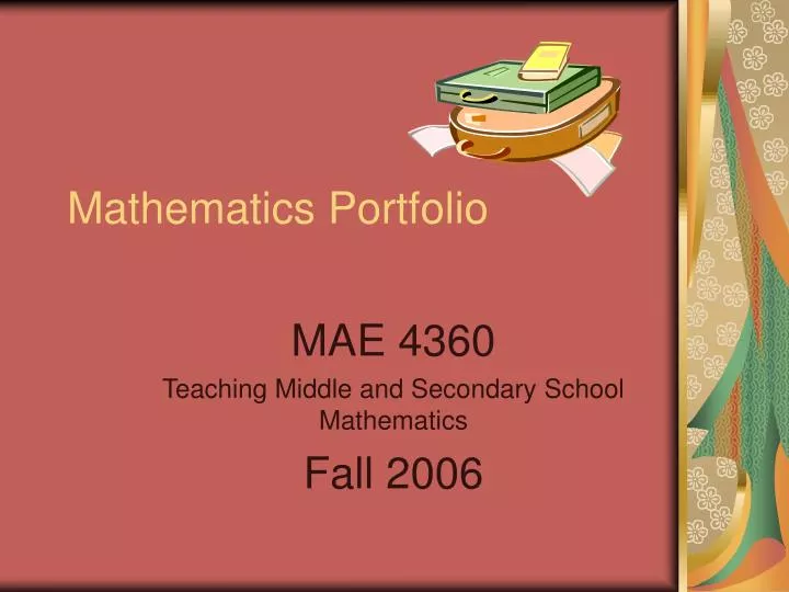 mathematics portfolio n.