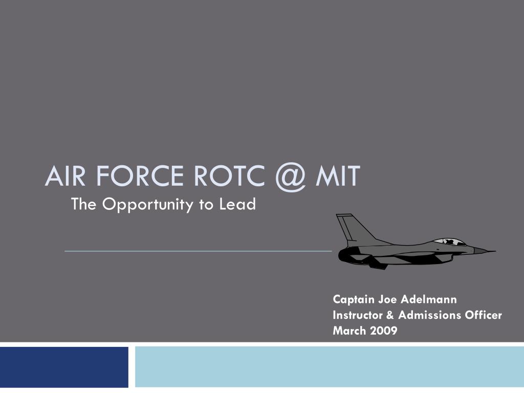 PPT - Air Force ROTC @ MIT PowerPoint Presentation, free download Regarding Air Force Powerpoint Template
