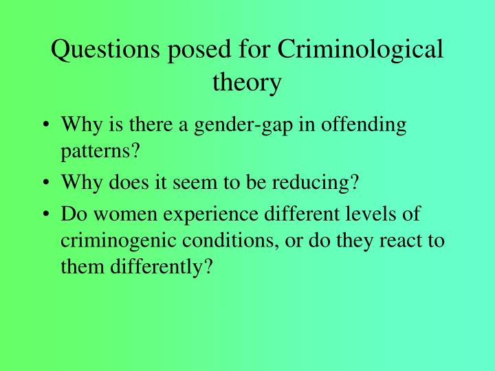 the influence of feminism on criminology Criminology is the study of crime from a social perspective: the causes of crime, the social impact of crime, and ethnicity can influence crime,. the influence of feminism on criminology Criminology is the study of crime from a social perspective: the causes of crime, the social impact of crime, and ethnicity can influence crime,.