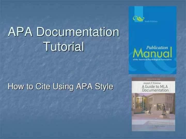 apa documentation tutorial n.