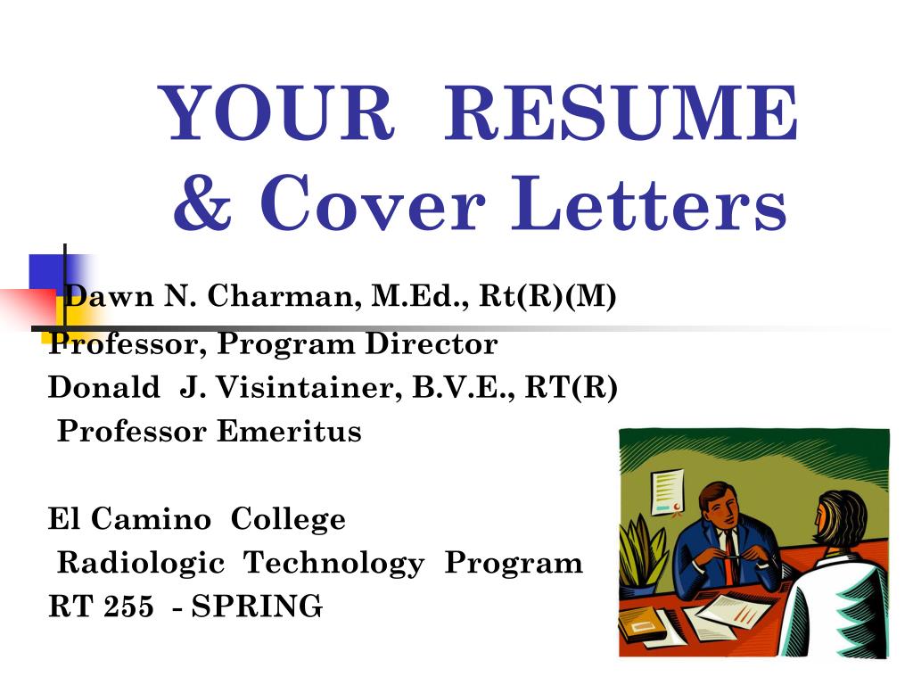 resume and cover letter ppt