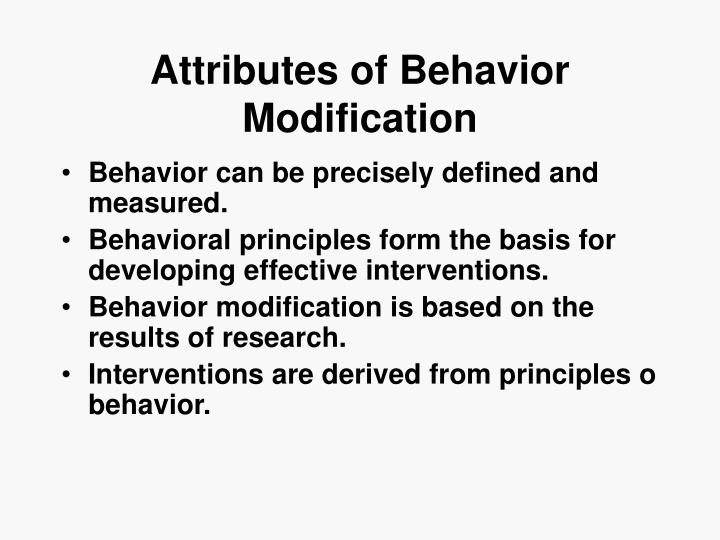PPT Attributes of Behavior Modification PowerPoint Presentation, free
